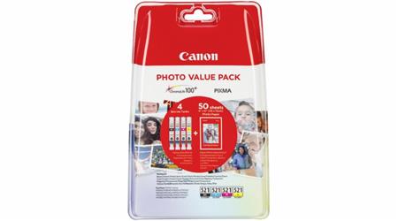 Canon Ink Cartridge CLI-521 Photo Value Pack