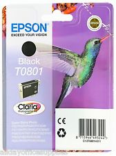 EPSON Ink Cartridges Singlepack Black T0801 Claria Photographic Ink