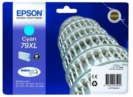 EPSON Ink Cartridges Singlepack Cyan 79XL DURABrite Ultra Ink