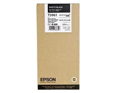 EPSON Ink Cartridges Singlepack Photo Black T596100 UltraChrome HDR 350 ml