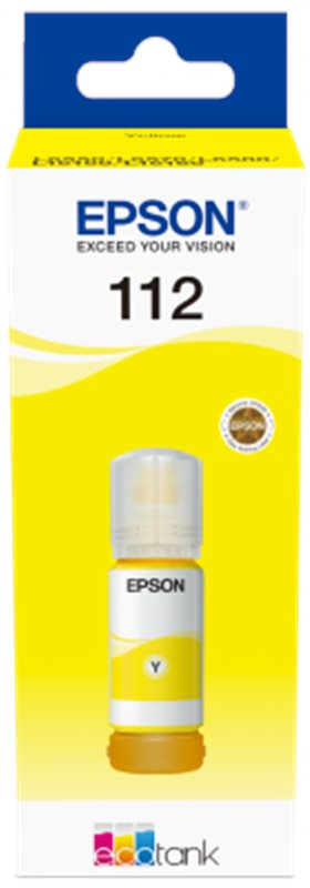 Ink Cartridges EPSON 112 EcoTank Pigment Yellow ink bottle
